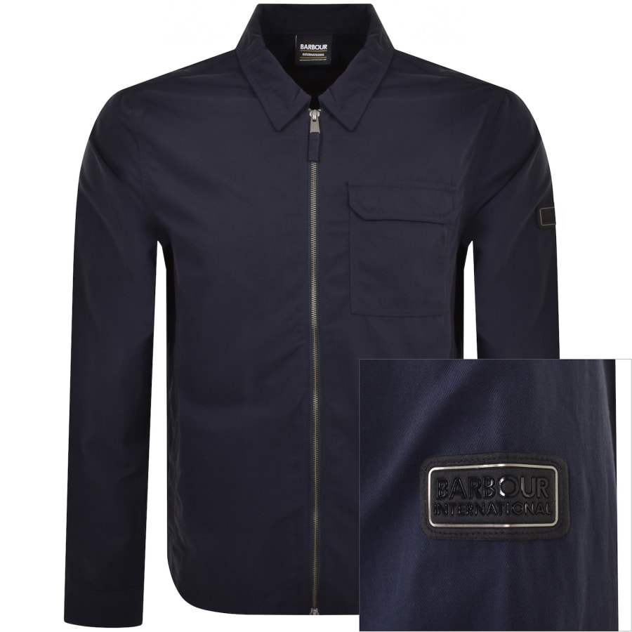 Barbour International Maze Overshirt Navy Mainline Menswear